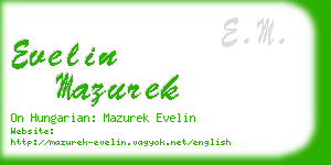 evelin mazurek business card